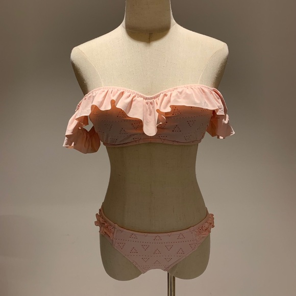 Seafolly Lola Rae Bandeau Top And Hipster Bikini - Picture 2 of 10